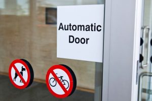 faulty automatic door accident