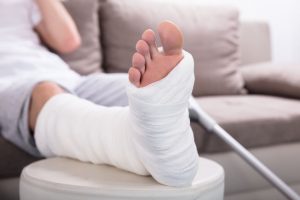 Foot injury at work claim