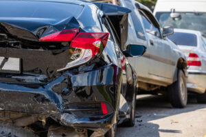 Cars have been involved in a multi-vehicle pile-up.